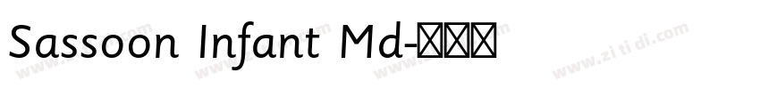 Sassoon Infant Md字体转换